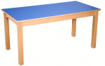 Stôl 140 x 70 cm, voliteľná farba dekoru dosky, | výška 36 cm, výška 40 cm, výška 46 cm, výška 52 cm, výška 58 cm, výška 64 cm, výška 70 cm, výška 76 cm