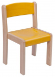 Stohovatelná židle TIM - morený sodák a opěrák