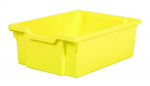 Plastová zásuvka DOUBLE - pastelovo žltá