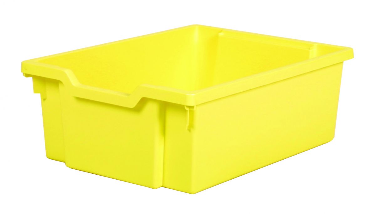 Plastová zásuvka DOUBLE - pastelově žlutá Gratnells