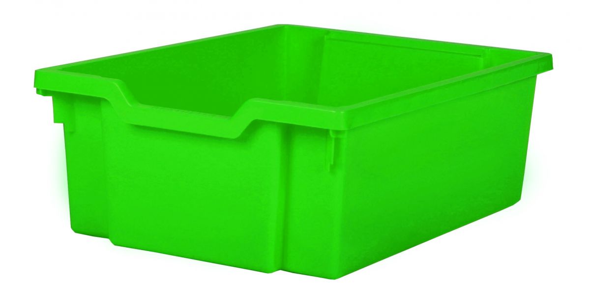 Plastová zásuvka DOUBLE - zelená Gratnells