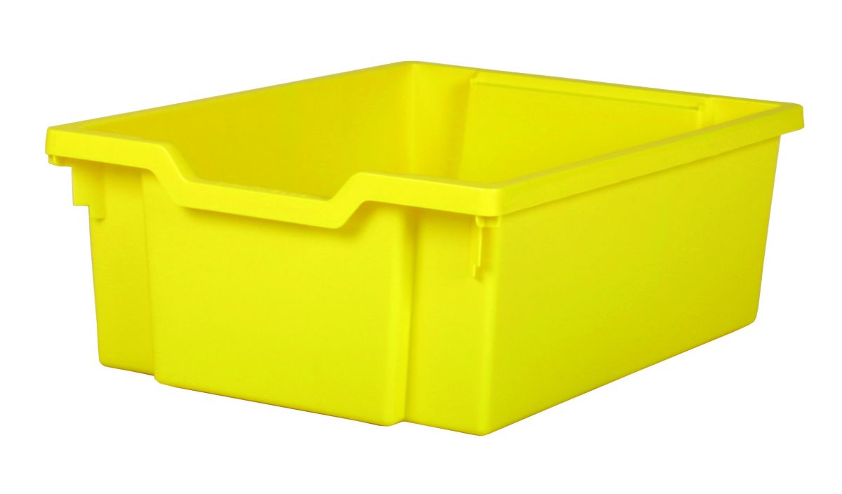 Plastová zásuvka DOUBLE - žltá Gratnells