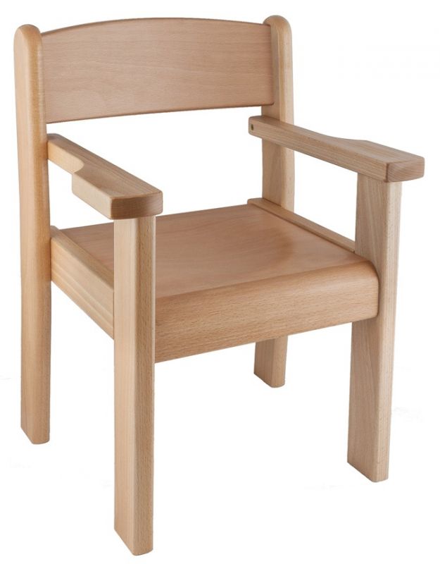 Židle s područkami TIM II - přírodní