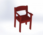 Židle s područkami TIM II - celomořená