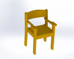 Židle s područkami TIM II - celomořená
