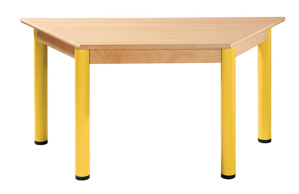 Stôl trapézový 120 x 60 cm / kovové nohy s rektifikačnou patkou