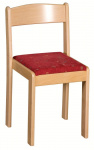 vzor 2  - Židle stohovatelná - čalouněný sedák