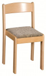 vzor 4  - Židle stohovatelná - čalouněný sedák