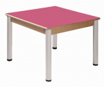 Stôl 80 x 80 cm / výškově stavitelné nohy 36 - 52 cm