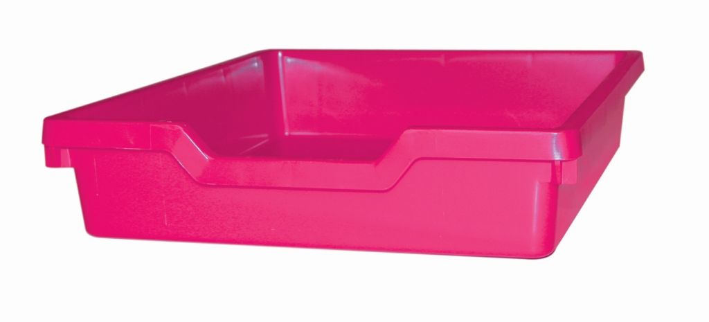 Plastová zásuvka N1 SINGLE - růžová Gratnells