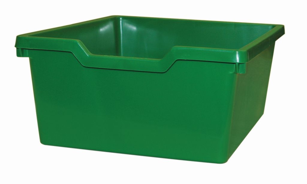 Plastová zásuvka N2 DOUBLE - zelená Gratnells