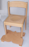 Podnožka "MOTÝL" pro židli TIM výšky 34 cm
