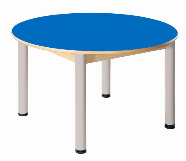 Stůl výškově stavitelný kruh průměr 100 cm/ výška 36 - 52 cm