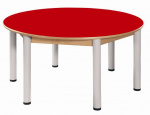 Stůl výškově stavitelný kruh průměr 120 cm / výška 40 - 58 cm