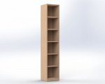Open cabinet with 5 shelves, width 40 cm